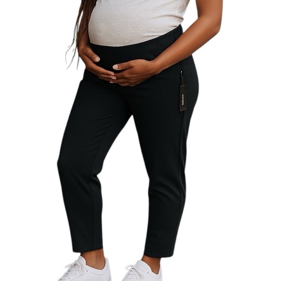 Stork & Babe Maternity Pants Black - Picture 1 of 8